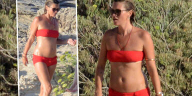 Kate Moss zeigt auf Formentera sexy Bikini-Figur