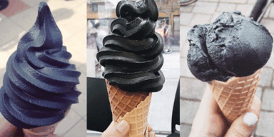 Schwarze Ice Creme