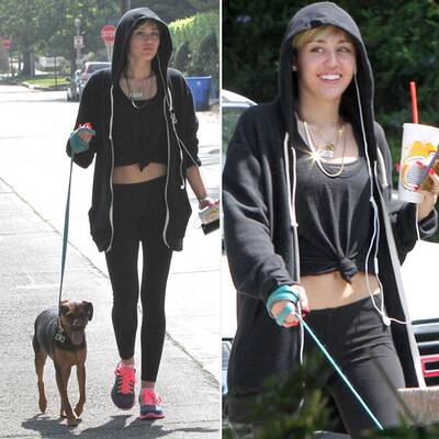 Hunde-Mama Miley Cyrus geht mit 