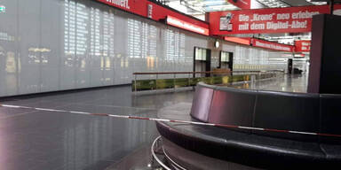 Verdächtiger Koffer: Halle am Flughafen gesperrt