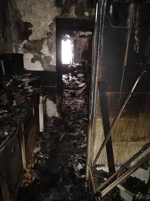 Baby gerettet: Video zeigt Flammen-Meer