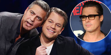 George Clooney & Matt Damon; Brad Pitt