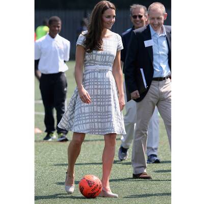 Kate: Mit Wedges beim Fußball