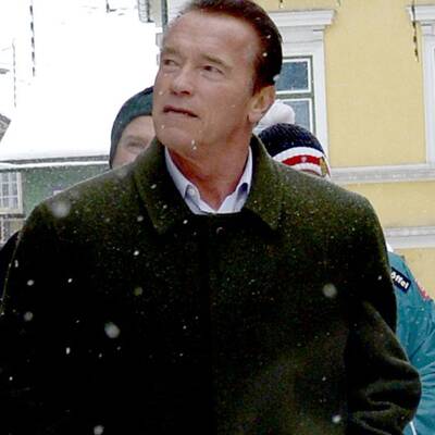 Arnie in Schladming: Spaziergang