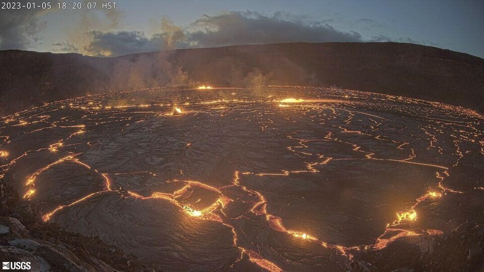 Vulkan Kilauea auf Hawaii