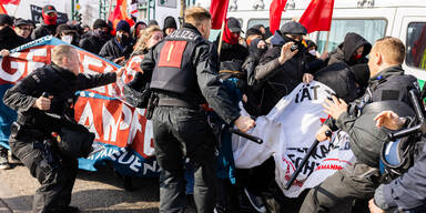 Protest gegen Landesparteitag AfD Baden-Württemberg