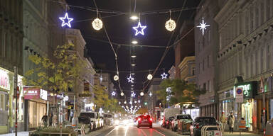 Thaliastraße glitzert in neuem Weihnachtsglanz