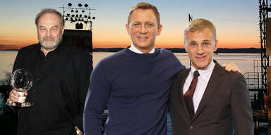 Bond-Stars: Klaus-Maria Brandauer, Daniel Craig, Christoph Waltz