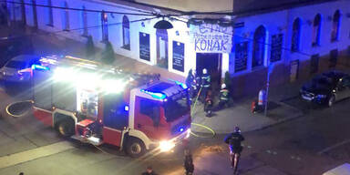 Brand in Grill-Lokal: Feuerwehr-Einsatz in Wien
