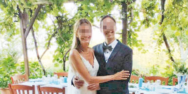 Das vermitte Paar aus Graz bei der Hochzeit in Griechenland.