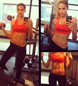 Hana Nitsche zeigt sich extrem dünn im Gym