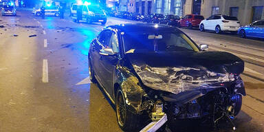 Raser baute Unfall, aggressiver Autolenker: Verfolgungsjagden in Wien