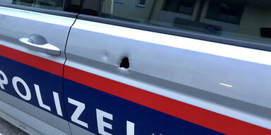 Schüsse auf Polizeiauto in Amstetten