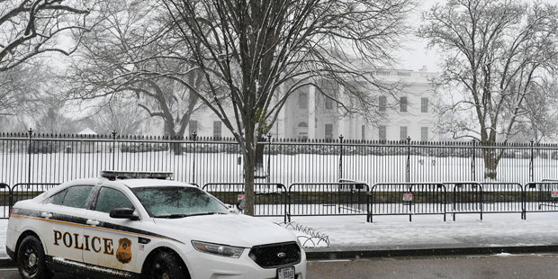 Weißes Haus Washington Schnee