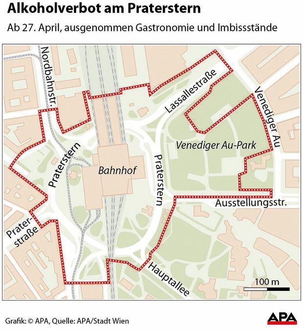 Alkoholverbot am Praterstern