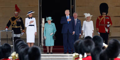 Queen empfing US-Präsidentenpaar im Buckingham-Palace