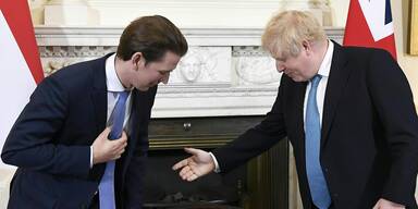 Sebastian Kurz und Boris Johnson