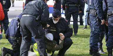 Corona-Demo in Wien