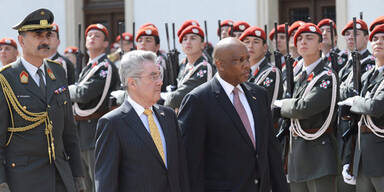 Der König von Lesotho zu Besuch in Wien