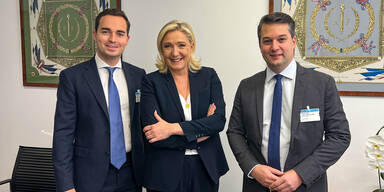 FPÖ-Politiker Nepp und Krauss trafen Le Pen