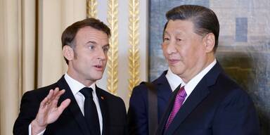Macron und Xi Jinping