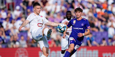 Luca Meisl (SC Austria Lustenau) und Muharem Huskovic (FK Austria Wien)