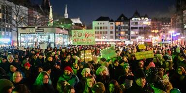 Demo gegen AfD in Köln