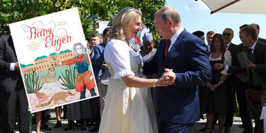 Putin macht in Russland Werbung für Kneissls Kinderbuch