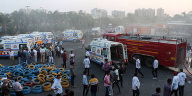 20 Tote bei Brand in Spielhalle in Indien