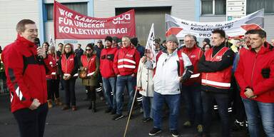 Streikende in Kärnten