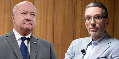 Christian Stocker (ÖVP) und Herbert Kickl (FPÖ)