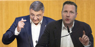 Jörg Leichtfried (SPÖ) und Michael Schnedlitz (FPÖ)