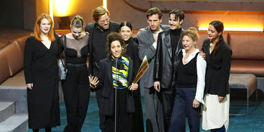 Claudia Bossard (Beste Bundesländer - Aufführung), anlässlich der Verleihung des Wiener Theaterpreis "Nestroy"
