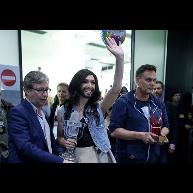 So jubelnd wurde Conchita Wurst empfangen
