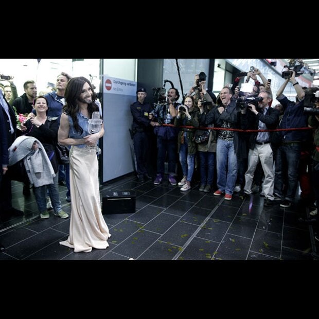 So jubelnd wurde Conchita Wurst empfangen
