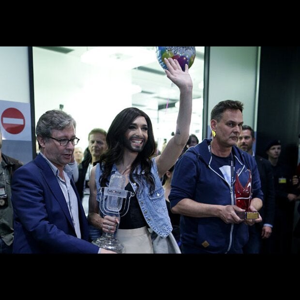 So jubelnd wurde Conchita Wurst empfangen