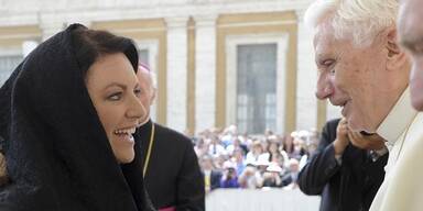 Christine Neubauer beim Papst