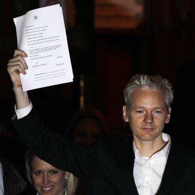Julian Assange in Freiheit