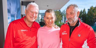 Toni Polster, Babsi Schett und Thomas Muster