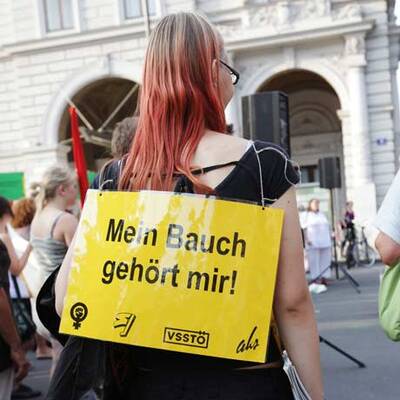 Abtreibungsdemo in Wien