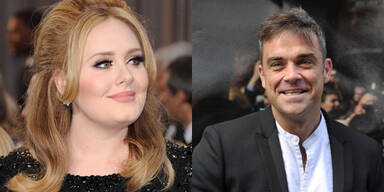 Adele und Robbie Williams