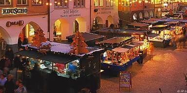 Adventmarkt in Feldkirch bis Heilig Abend geöffnet
