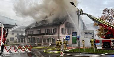 Brand eines Mehrfamilienhauses im Zentrum von Altenmarkt im Pongau