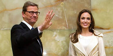 Angelina Jolie trifft  Guido Westerwelle
