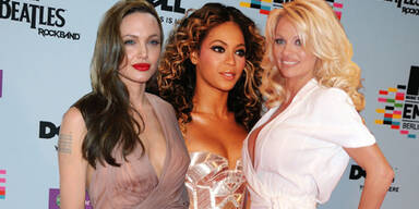 Angelina Jolie, Beyoncé Knowles, Pamela Anderson