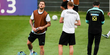 Marko Arnautovic im ÖFB-Training