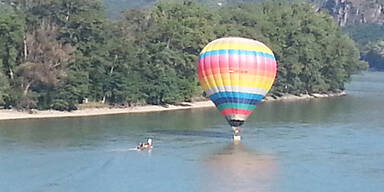 Heißluftballon stürzte in Donau