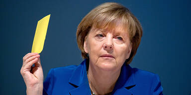 Angela MERKEL / Gelbe Karte