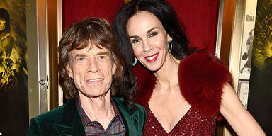 Mick Jagger and  L'Wren Scott