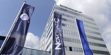 Novomatic / Logo Marke Firmensitz Gumpoldskirchen